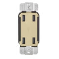 Product Image of 4-Port USB Receptacle Device - Ivory (4.2A, 125V, 25W)