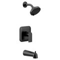 Product Image of Genta Lx Matte Black Eco Performance M-core 4 Port Tub And Shower Trim, 1.75 Gpm, UT2473EPBL