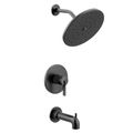 Product Image of Cia Matte Black Eco Performance M-core 3-series Tub And Rainshower Trim, 1.75 Gpm, UT3363EPBL