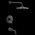 Product Image of Colinet Matte Black M-CORE 2-Series Tub/Shower, 1.75, UTS244203EPBL