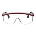 Product Image of Astrospec 3000 Anti-Fog & Scratch-Resistant Safety Glasses, Polycarbonate, Clear Lenses, Full-Framed, Red/White/Blue Frame