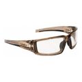 Product Image of Hypershock Anti-Fog & Scratch-Resistant Safety Glasses, Clear Lenses, Full-Framed, Brown Frame