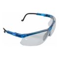 Product Image of Genesis Scratch-Resistant Safety Glasses, Polycarbonate, Clear Lenses, Full-Framed, UV Protection, Vapor Blue Frame, Adjustable
