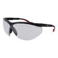 Product Image of Genesis XC Scratch-Resistant Safety Glasses, Polycarbonate, Clear Lenses, Full-Framed, UV Protection, Black Frame, Adjustable