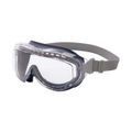 Product Image of Uvex Anti-Fog Safety Goggles, Clear Polycarbonate Lenses, Indirect Vent, Blue Frame