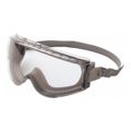Product Image of Stealth Anti-Fog Safety Goggles, Clear Polycarbonate Lenses, Indirect Vent, Gray Frame