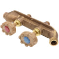 Product Image of Model V122 1/2" MPT x 1/2" Sweat Inlet Vertical Hot & Cold Anti-Siphon Wall Faucet