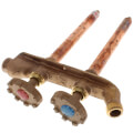 Product Image of Model V22 8", 1/2" PEX Inlet Vertical Hot & Cold Anti-Siphon Wall Faucet w/ Metal Handle