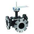 Product Image of 2-1/2" 3-Way Flange Actuated Control Ball Valve (63 Cv)