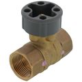 Product Image of 3/4" 2 Way Brass Threaded Control Ball Valve (4.3 Cv)
