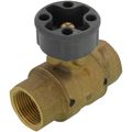 Product Image of 3/4" 2 Way Brass Threaded Control Ball Valve for MVN Actuator (10.1 Cv)