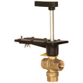 3/4" 3 Way Brass Threaded Control Ball Valve for DCA Actuator (3.8 Cv)