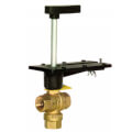Product Image of 1" 3 Way Brass Threaded Control Ball Valve for MVN Actuator (31 Cv)