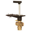 2" 3 Way Brass Threaded Control Ball Valve for DCA Actuator (109 Cv)
