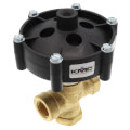 1/2" Three-Way Pneumatic Zone Control Valve with 3-8 PSI Actuator (2.5 Cv)