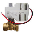 1/2" Two-Way Globe Zone Control Valve with Normally Open, Spring Return Actuator, 24 VAC (2.5 Cv)