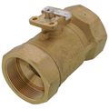 Product Image of 2" NPT 2-Way Chrome Plated Brass Ball Valve (46.8 Cv)
