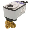 Product Image of 1/2" NPT 3-Way Brass Valve w/ VA9203 Proportional Actuator (2.9 Cv)