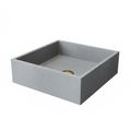 Product Image of Tarragona Concreto Stone 19" x 14" x 4" Rectangular Vessel Bathroom Sink (Gothic Gray)