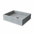 Product Image of Coca Concreto Stone 19" x 15" x 5" Rectangular Vessel Bathroom Sink (Gothic Gray)