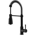 Product Image of Brant Single Handle Pull-Down Sprayer Kitchen Faucet (Matte Black)