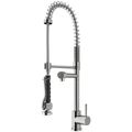 Product Image of Zurich Single Handle Pull-Down Sprayer Kitchen Faucet (Stainless Steel)