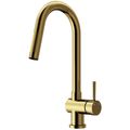 Product Image of Gramercy Single Handle Pull-Down Spout Kitchen Faucet (Matte Brushed Gold)