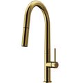 Product Image of Greenwich Single Handle Pull-Down Sprayer Kitchen Faucet (Matte Brushed Gold)