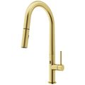 Product Image of Greenwich 1 Handle Pull-Down Sprayer Kitchen Faucet w/ Touchless Sensor (Matte Brushed Gold)