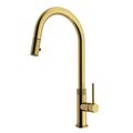 Product Image of Bristol Single Handle Pull-Down Sprayer Kitchen Faucet (Matte Brushed Gold), VG02033MG