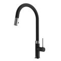 Product Image of Bristol Single Handle Pull-Down Sprayer Kitchen Faucet (Stainless Steel/Matte Black)