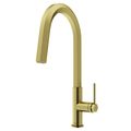 Product Image of Hart Hexad Single Handle Pull-Down Spout Kitchen Faucet (Matte Brushed Gold), VG02034MG