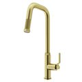 Product Image of Hart Angular Single Handle Pull-Down Spout Kitchen Faucet (Matte Brushed Gold)
