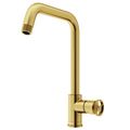 Product Image of Cass Industrial Single Handle Kitchen Bar Faucet (Matte Brushed Gold)
