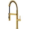 Product Image of Edison Pro Single Handle Pull-Down Kitchen Faucet (Matte Brushed Gold), VG02052MG