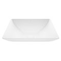 Product Image of Hibiscus Matte Stone 16" x 16" x 5" Square Vessel Bathroom Sink (Modern White)