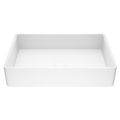 Product Image of Magnolia Matte Stone 21" x 14" x 5" Rectangular Vessel Bathroom Sink (Modern White)