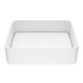 Product Image of Jasmine Matte Stone 18" x 15" x 5" Rectangular Vessel Bathroom Sink (Modern White)