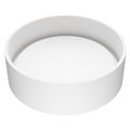 Product Image of Anvil Matte Stone 16" x 16" x 5" Round Vessel Bathroom Sink (Modern White)