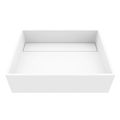Product Image of Montauk Matte Stone 18" x 13" x 5" Rectangular Vessel Bathroom Sink (Modern White)