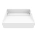 Product Image of Starr Matte Stone 17" x 13" x 5" Rectangular Vessel Bathroom Sink (Modern White)