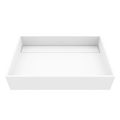 Product Image of Montauk Matte Stone 23" x 15" x 5" Rectangular Vessel Bathroom Sink (Modern White)