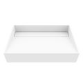 Product Image of Starr Matte Stone 23" x 15" x 5" Rectangular Vessel Bathroom Sink (Modern White)