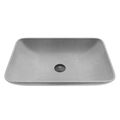 Product Image of Lorca Concreto Stone 22" x 15" x 5" Rectangular Vessel Bathroom Sink (Gothic Gray)