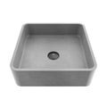 Product Image of Navona Concreto Stone 15" x 15" x 5" Square Vessel Bathroom Sink (Gothic Gray)