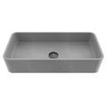 Product Image of Palazzo Concreto Stone 24" x 11" x 5" Rectangular Vessel Bathroom Sink (Gothic Gray)