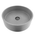 Product Image of Palermo Concreto Stone 15" x 15" x 5" Round Vessel Bathroom Sink (Gothic Gray)