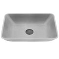 Product Image of Duomo Concreto Stone 18" x 13" x 4" Rectangular Vessel Bathroom Sink (Gothic Gray)