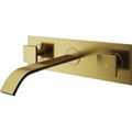 Product Image of Titus Two Handle Wall Mount Bathroom Faucet (Matte Brushed Gold), VG05002MG