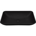 Product Image of Noma Glass 22" x 14" x 4" Vessel Bathroom Sink (Black MatteShell)